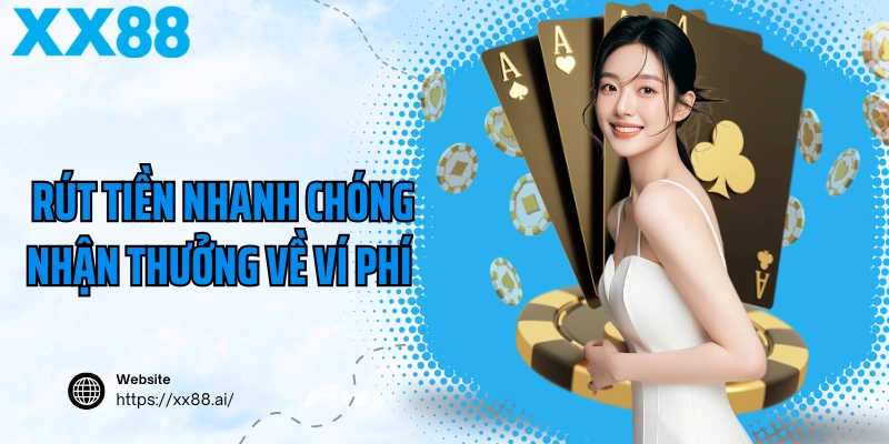 Rút tiền nhanh chóng nhận thưởng về ví phí 0Đ